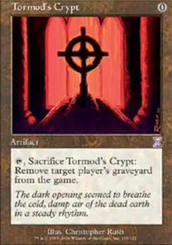 Moderate Play, English MTG Regular Tormod's Crypt Time Spiral "Timeshifted" Magi - Image 1