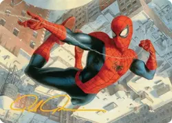 Light Play, English MTG Regular Spider-Man, Peter Parker Art Card - Gold-Stamped - Image 1