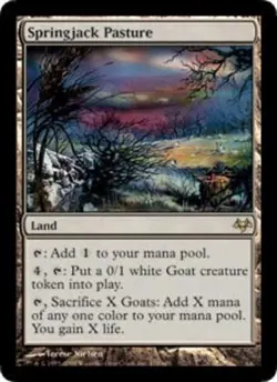Moderate Play, English MTG Regular Springjack Pasture Eventide Magic the Gatheri - Image 1