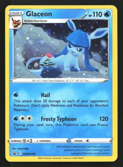 Glaceon SWSH192 Sword & Shield Black Star Promo Pokemon Card - Image 1