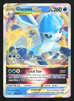 Glaceon VSTAR SWSH197 Sword & Shield Black Star Promo Pokemon Card - Image 1