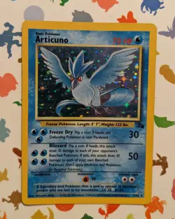Pokemon TCG Articuno 2/62 Fossil Holo WOTC English 1999 Unlimited HP - Image 1