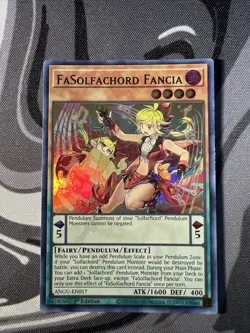 FaSolfachord Fancia NM Ultra Rare (ANGU-EN017, 1st Edition) Yugioh - Image 1