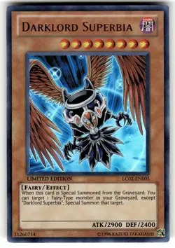 Yugioh Darklord Superbia LC02-EN005 Ultra Rare Limited Edition NM - Image 1