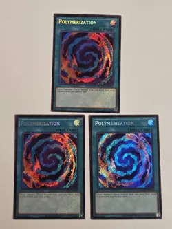 Polymerization LCKC-EN026 x3 Secret Rare Holo Foil Bleed Yugioh Unlimited Mint - Image 1