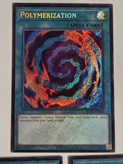Polymerization LCKC-EN026 x3 Secret Rare Holo Foil Bleed Yugioh Unlimited Mint - Image 2