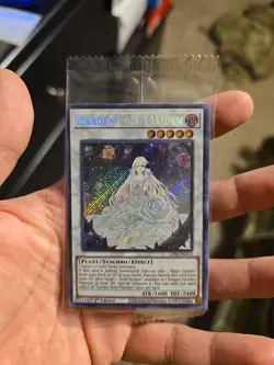 Yugioh 1x Garden Rose Maiden Secret Rare 1st Edition LDS2-EN113 Sealed - Image 1