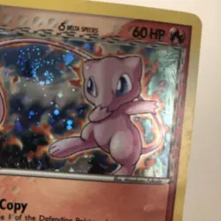 2007 MEW HOLO POKEMON TCG 3/17 POP SERIES 5 ERROR UPSIDE DOWN BACK CARD LP/MP - Image 3