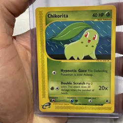 Pokemon Card - Chikorita Expedition 99/165 Common LP+ Vintage E-Reader Nintendo - Image 1