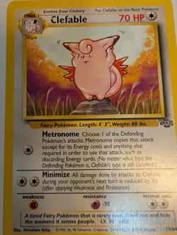 Clefable - Jungle Unlimited 17/64 Regular Pokemon TCG Card LP - Image 1