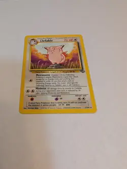 Clefable - Jungle Unlimited 17/64 Regular Pokemon TCG Card LP - Image 2
