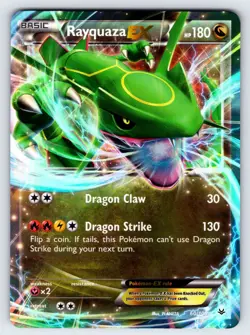 Rayquaza EX 60/108 2015 XY Roaring Skies Pokemon Card TCG Nintendo Ultra Rare Nm - Image 1