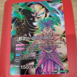 Dragon Ball Super Card Game SS Broly Devil of Destruction BT22-055 Holo Rare NM - Image 1
