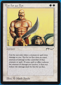 Eye for an Eye Arabian Nights PLD White Uncommon MTG CARD (ID# 505433) ABUGames - Image 1