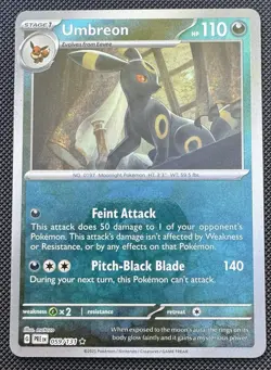 Pokemon TCG Umbreon 059/131 Pokeball Reverse Holo Prismatic Evolutions Card NM - Image 1