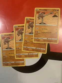 094/202 Hitmonlee - Uncommon Card / Pokemon TCG Sword & Shield S&S X4 Playset - Image 1