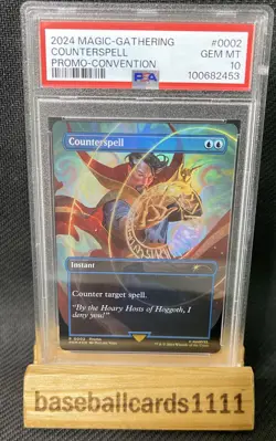 2024 Magic The Gathering ~ Counterspell #0002 Convention Promo PSA 10 GMMT NS - Image 1