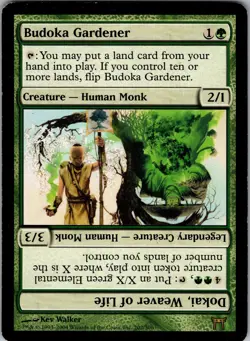 Budoka Gardener // Dokai, Weaver of Life Champions of Kamigawa LP Normal - Image 1