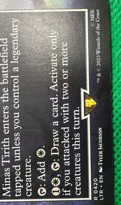 Magic The Gathering Minas Tirith Borderless 0420 2023 Lord of the Rings Mint - Image 3