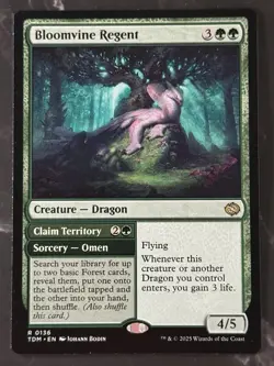 Bloomvine Regent #0136 R [Tarkir: Dragonstorm] Non-Foil LP/NM - Image 1