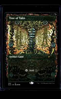 2021 MTG Magic The Gathering SLD Secret Lair Drop Borderless #304 Tree of Tales - Image 1