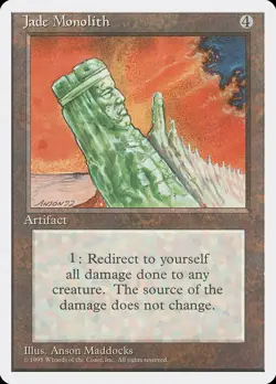 1x Jade Monolith - LP - 4th Edition - SPARROW MAGIC mtg - Image 1
