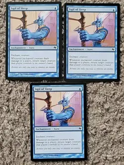 3x X3 Sigil of Sleep - Duel Decks: Venser vs. Koth Magic The Gathering NM-LP - Image 1