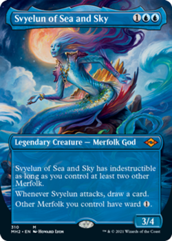 1x Svyelun of Sea and Sky ~~ Borderless NM-Mint, English Modern Horizons 2 MTG M - Image 1
