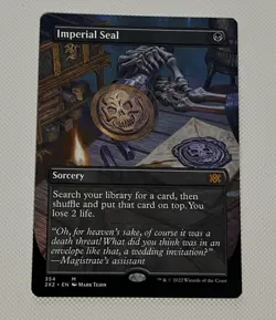 Imperial Seal NM Borderless Regular Double Masters 2022 Unplayed - Image 1