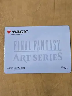 MTG Final Fantasy Art Series 15/53 Locke Cole - Gold Stamped - Image 2