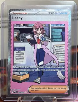 Pokemon TCG Prismatic Evolutions - Lacey Trainer #175/131 - Illustration Rare - Image 2