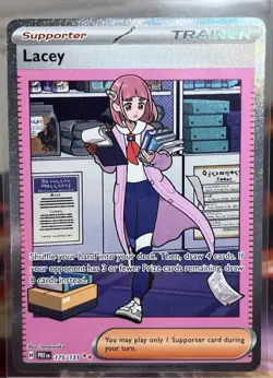 Pokemon TCG Prismatic Evolutions - Lacey Trainer #175/131 - Illustration Rare - Image 3