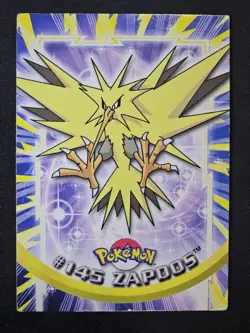 Pokemon 2000 Topps TV Animation Edition Series 3 Zapdos #145 Blue Logo - Image 1