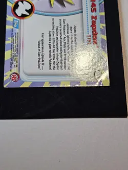Pokemon 2000 Topps TV Animation Edition Series 3 Zapdos #145 Blue Logo - Image 3