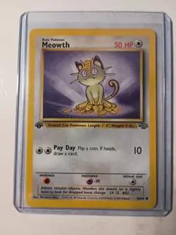 1999 Pokemon Meowth 1st Edition Jungle 56/64 Never Played - Image 2