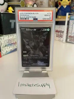 Pokemon Scarlet & Violet Black Bolt Zekrom ex 172/086 PSA 10 Gem Mint - Image 1
