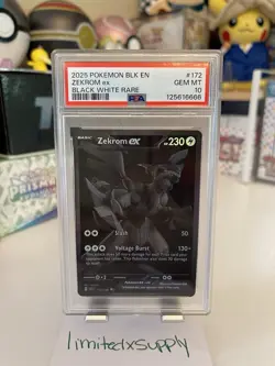 Pokemon Scarlet & Violet Black Bolt Zekrom ex 172/086 PSA 10 Gem Mint - Image 3