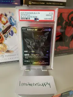 Pokemon Scarlet & Violet Black Bolt Zekrom ex 172/086 PSA 10 Gem Mint - Image 5