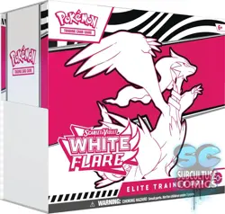 Pokemon TCG White Flare ETB Elite Trainer Box Factory Sealed - Corner Dent - Image 1