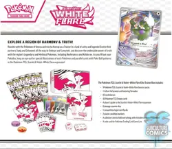 Pokemon TCG White Flare ETB Elite Trainer Box Factory Sealed - Corner Dent - Image 2