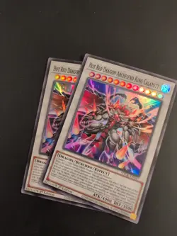 Yugioh 2X Hot Red Dragon Archfiend King Calamity SDCK-EN047 Super Rare 1st Ed NM - Image 1