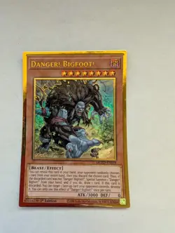 Yugioh - Danger! Bigfoot! (Gold Rare) (1st Edition) - MGED-EN018 - Image 1