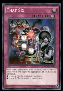 Yu-Gi-Oh! TCG That Six DUEA-EN080 Duelist Alliance Regular - Image 1