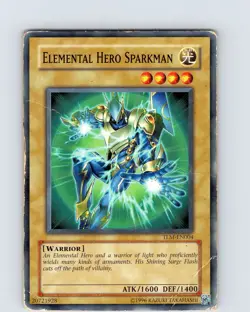 Yu-Gi-Oh Elemental Hero Sparkman TLM-EN004 Unlimited Common Played HP - Image 1