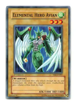 Elemental Hero Avian - YSD-EN007 1st Edition - YuGiOh-LP - Image 1