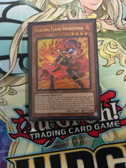 Yu-Gi-Oh! Fighting Flame Swordsman - MZMI-EN001 - Ultra Rare 1st ED - NEAR MINT - Image 1