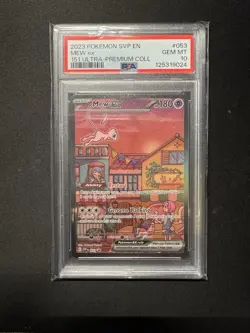 PSA 10 Mew ex EN-151 Ultra Premium Collection Promo Pokemon Card SVP EN 053 - Image 1
