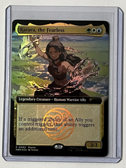 2025 SDCC Katara, the Fearless Avatar MTG Magic The Gathering Promo Card IN HAND - Image 3