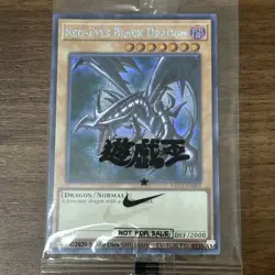 Yu-Gi-Oh! Red-Eyes Black Dragon Nike Collaboration NKC1-EN002 SE Japanese Card - Image 1