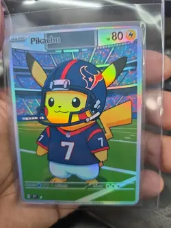 HandMade Per Order PokeTeamLegends Pokemon Card Holo PTL1032 Texans Pikachu - Image 1